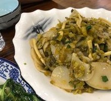 Salted Vegetable Stir-fried Rice Cake