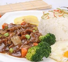 Black Pepper Beef Rice