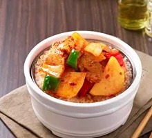 Potato and Pork Fried Rice