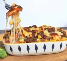 Tomato Beef Baked Rice