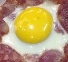 Steamed Egg with Sausage