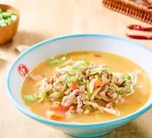 Fresh Bamboo Shoot and Pork Noodles