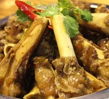 Hand-grabbed Lamb Bones