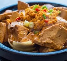 Sea Urchin Tofu in Stone Pot