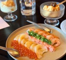 Tuna Mousse Sea Urchin Sweet Shrimp Roll