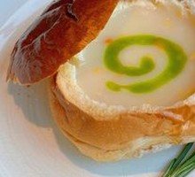 Corn Soup Bread Bowl