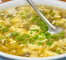 Chicken Soup with Egg Foam