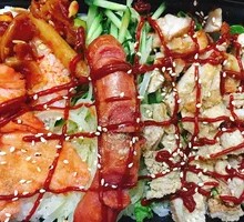 Honey-glazed BBQ Rice Bowl