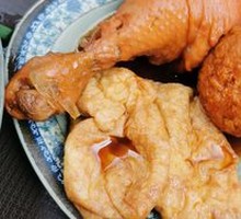 Chicken Lion's Head with Vegetable Rice