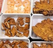 Pork Cutlet Seafood Noodles