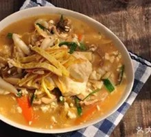 Stewed Pork with Tofu and Rice Cake