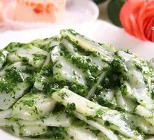 Bittercress Stir-Fried Rice Cake