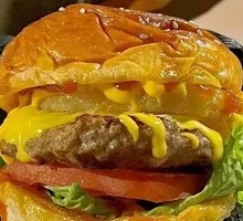 Peanut Butter Pineapple Cheese Beef Burger