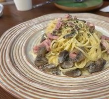 Creamy Bacon Mushroom Pasta