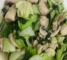 Stir-Fried Greens with Mushrooms