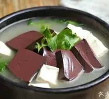 Pork Blood and Tofu Soup