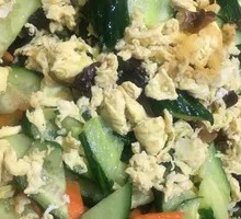 Cucumber and Egg Stir-fry