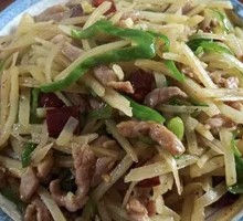 Potato and Pork Noodle Bowl