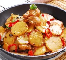 Spicy Potatoes in Dry Pot