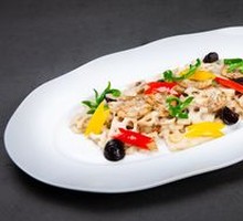 Black Garlic and Lotus Root Stir-Fried Shrimp Cakes