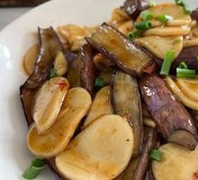 Eggplant with Rice Cake Stir-fry