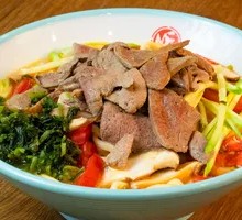 Preserved Vegetable Pork Liver Noodles