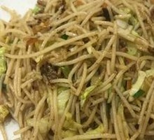 Vegetable and Pork Noodles Stir-fry