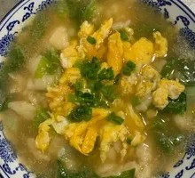 Egg Noodles with Dough Balls