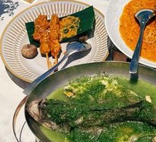 Green Lemon Sour Soup Steamed Perch