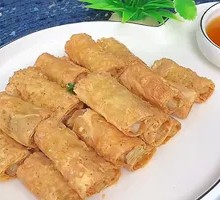 Fried Bean Skin with Yellow Croaker Roll