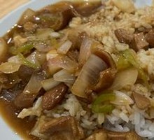 Onion and Intestine Rice Bowl