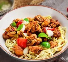 Braised Chicken Noodles