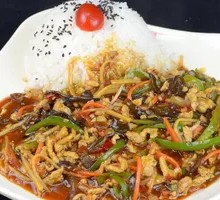 Fish-Flavored Shredded Pork Rice Bowl