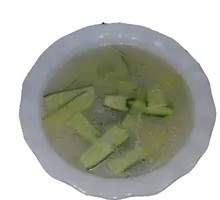 Cucumber and Century Egg Soup