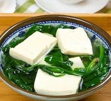 Spinach Tofu Soup