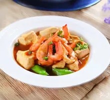 Braised Shrimp and Tofu