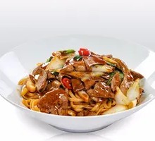 Sauce-Braised Pork Liver Dry Noodles