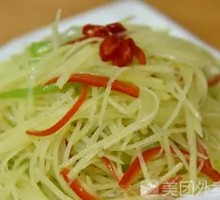 Sliced Potatoes with Green Pepper
