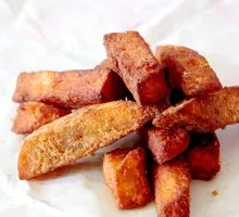 Glazed Sweet Potato with Plum Powder