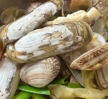 Clam and Razor Clam Stir-fry