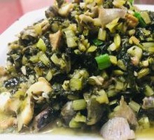 Snail Stir-fried with Preserved Mustard Greens