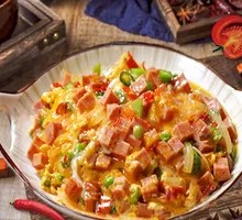 Hong Kong Style Curry Double Pepper Bordeaux Ham Egg Fried Rice