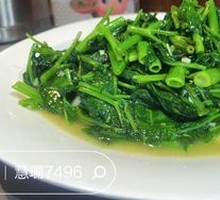 Garlic Tofu with Water Spinach