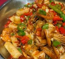 Shrimp and Rice Cake