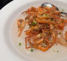 Boiled River Shrimp in Salt Water