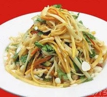 Sesame Oil Enoki Mushrooms