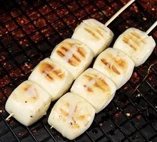 Grilled Mini Steamed Bun Skewers