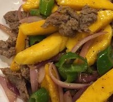 Mango Stir-Fried Beef Strips