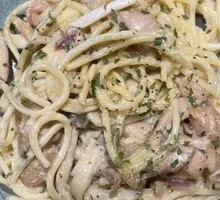 Chicken and Mushroom Fresh Milk Pasta