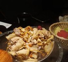 Chicken and Mushroom Hot Pot